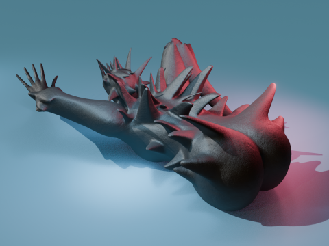 Giant Cursed Slender Entity 3Dモデル