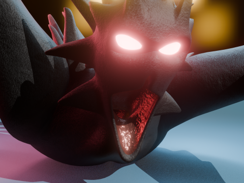 Giant Cursed Slender Entity 3Dモデル