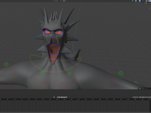 Giant Cursed Slender Entity 3Dモデル