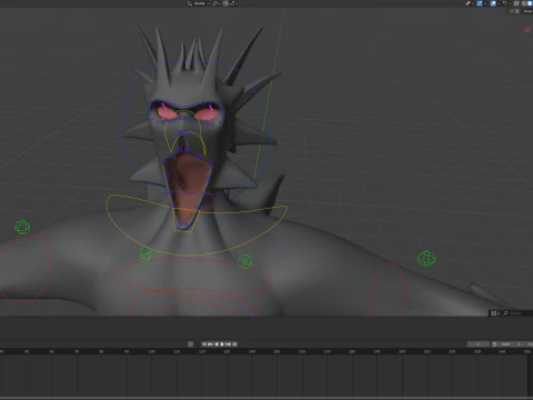 Entit&agrave; snella gigante maledetta Modello 3D