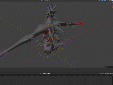 Giant Cursed Slender Entity 3Dモデル