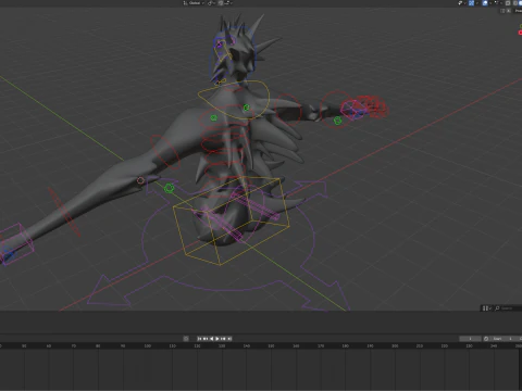 Entit&agrave; snella gigante maledetta Modello 3D