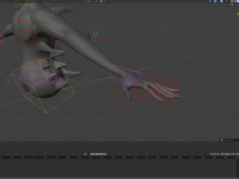 Giant Cursed Slender Entity 3Dモデル