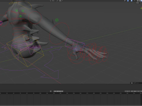 Entit&agrave; snella gigante maledetta Modello 3D