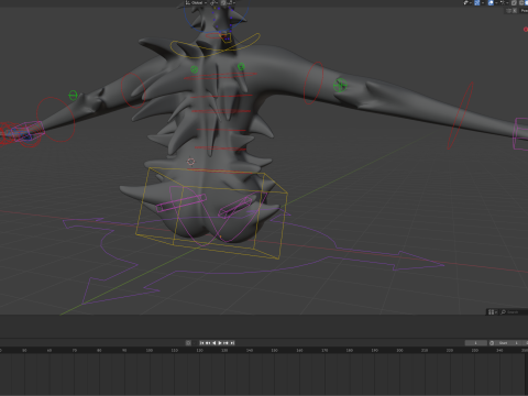 Giant Cursed Slender Entity 3Dモデル