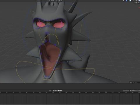 Giant Cursed Slender Entity 3Dモデル