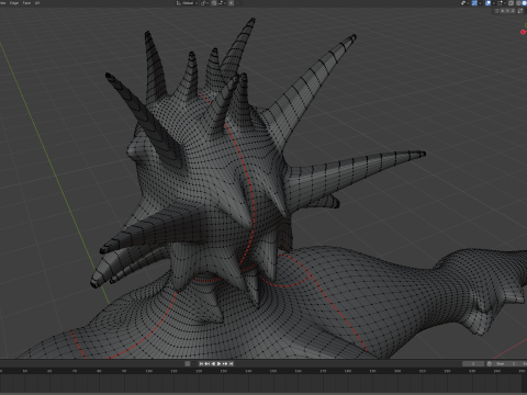 Giant Cursed Slender Entity 3Dモデル