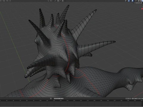 Entit&agrave; snella gigante maledetta Modello 3D