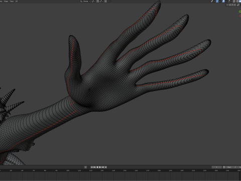 Giant Cursed Slender Entity 3Dモデル