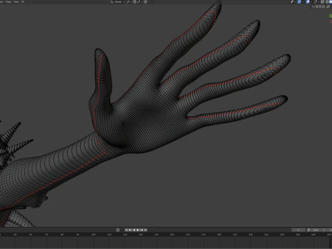 Entit&agrave; snella gigante maledetta Modello 3D