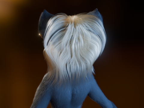 Yumi Anthro Fox 3D Модель