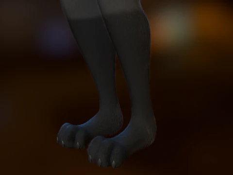 Yumi Anthro Fox 3D Model