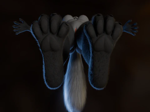 Yumi Anthro Fox 3D Model