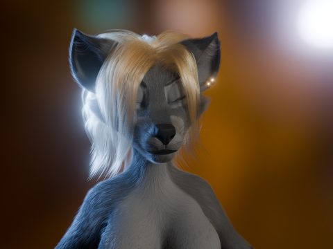 Yumi Anthro Fox 3D Модель