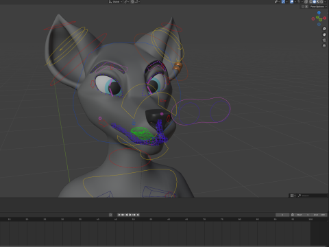 Yumi Anthro Fox 3D Модель