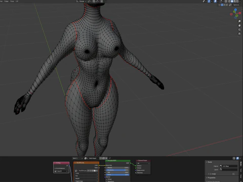 Yumi Anthro Fox 3D Model