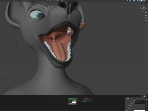 Yumi Anthro Fox 3D Model