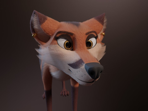Nika Fox Version 2 3D Model