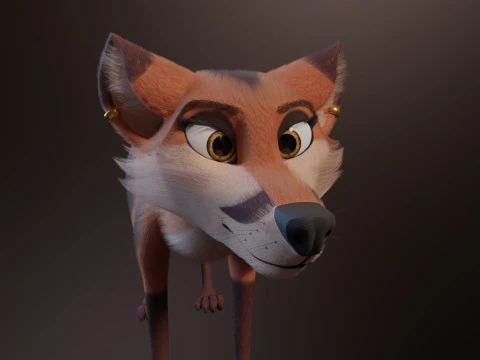 Nika Fox Version 2 3D Model