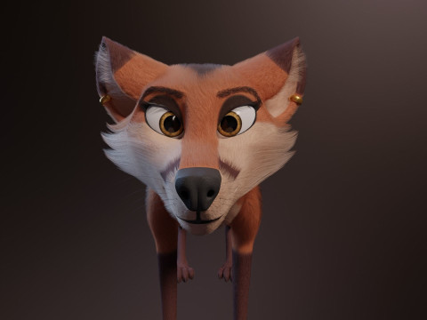Nika Fox Version 2 3D Model