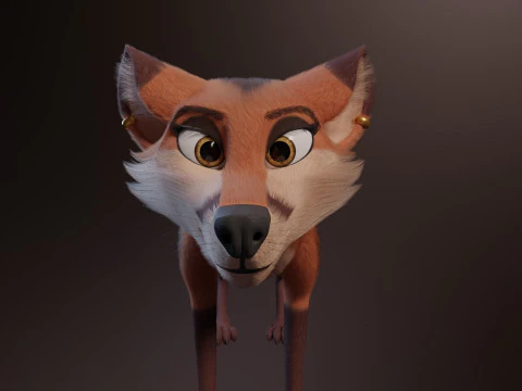 Nika Fox Version 2 3D Model