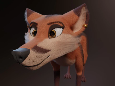 Nika Fox Version 2 3D Model