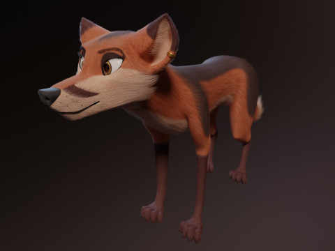 Nika Fox Version 2 3D Model