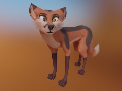 Nika Fox Version 2 3D Model