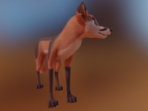Nika Fox Version 2 3D Model