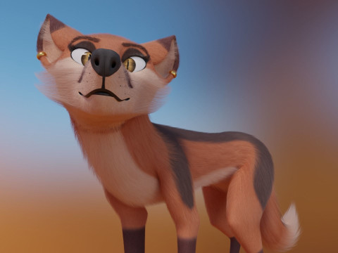 Nika Fox Version 2 3D Model