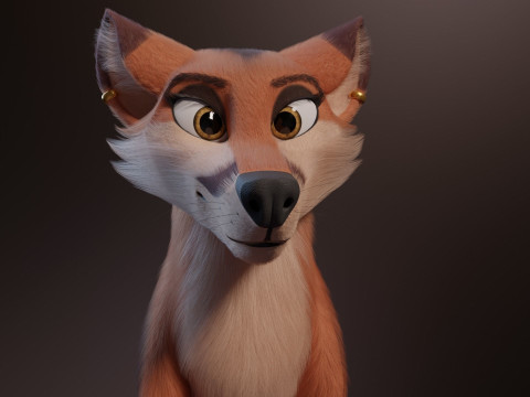 Nika Fox Version 2 3D Model