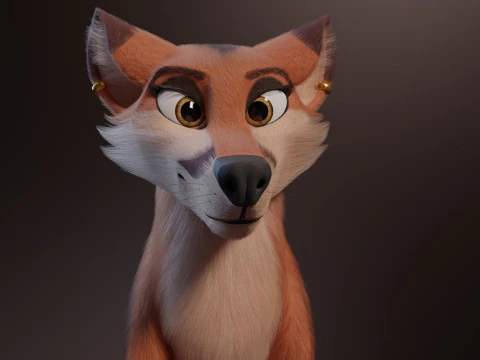 Nika Fox Version 2 3D Model