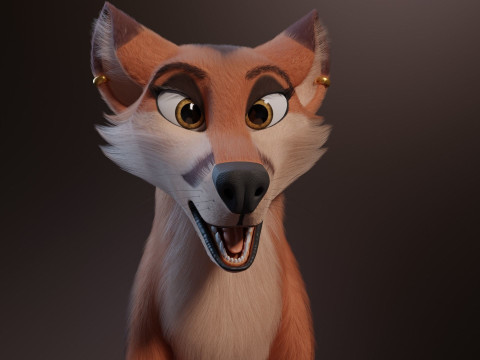 Nika Fox Version 2 3D Model