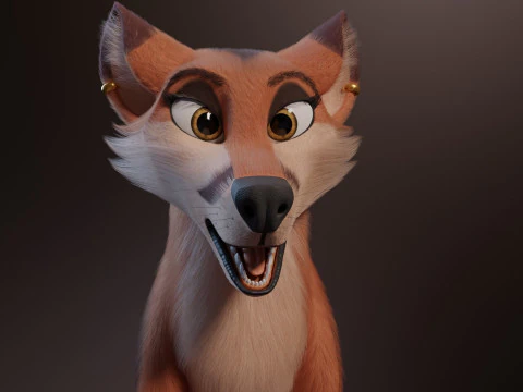 Nika Fox Version 2 3D Model