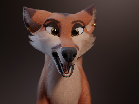 Nika Fox Version 2 3D Model
