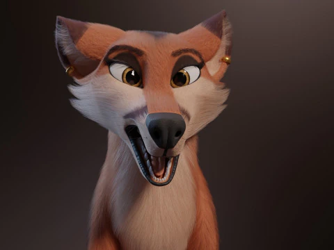 Nika Fox Version 2 3D Model