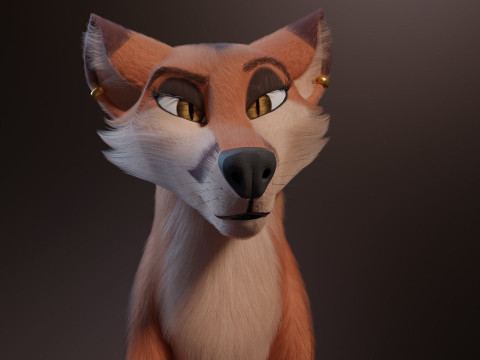 Nika Fox Version 2 3D Model