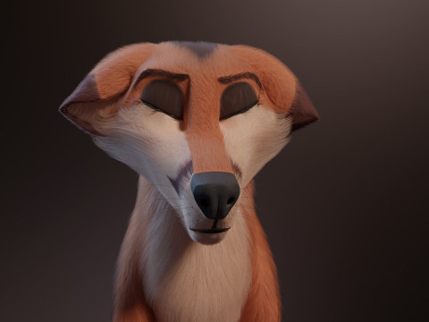 Nika Fox Version 2 3D Model