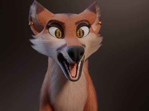Nika Fox Version 2 3D Model