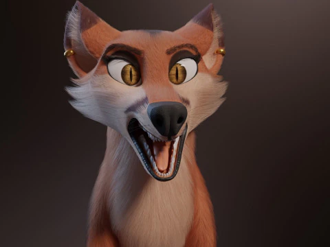 Nika Fox Version 2 3D Model