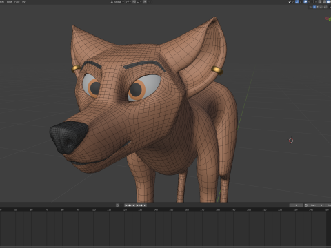 Nika Fox Version 2 3D Model
