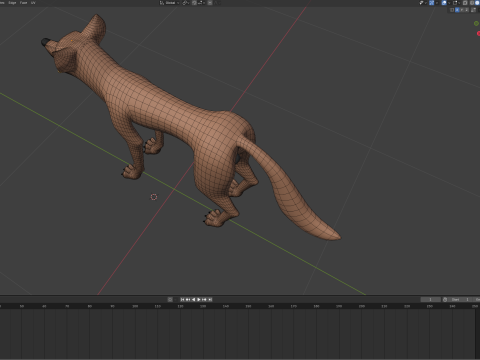 Nika Fox Version 2 3D Model