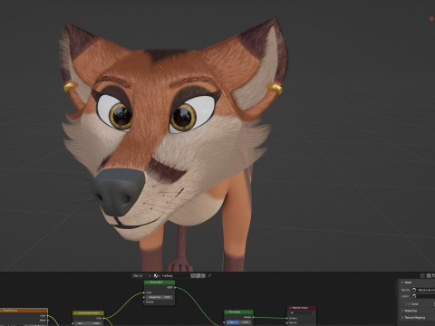 Nika Fox Version 2 3D Model