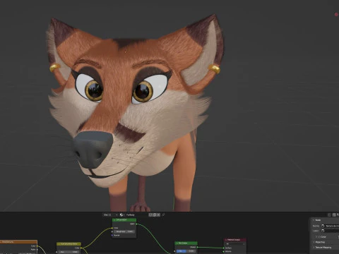 Nika Fox Version 2 3D Model