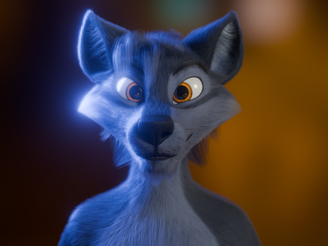 Niju Anthro wolf 3D 모델