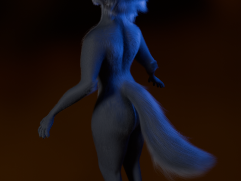 Niju Anthro wolf 3D 모델
