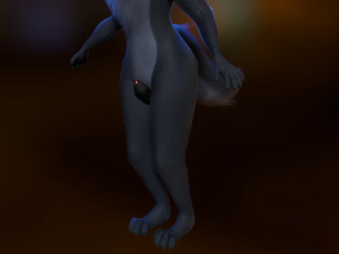Niju Anthro wolf 3D Model