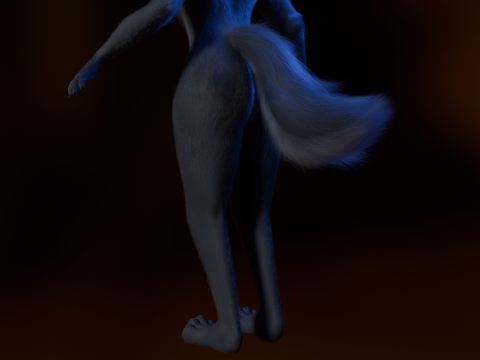 Niju Anthro wolf 3D 모델