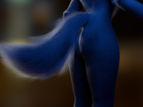 Niju Anthro wolf 3D 모델