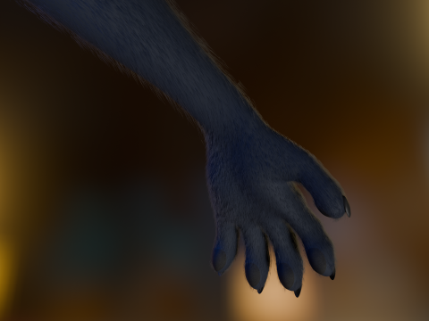 Niju Anthro wolf 3D 모델